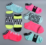 2 pairs Women Socks Ankle socks Girls One Size short sock pink colors soft cotton