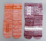2 pairs Preppy Women Socks contrast colors Girls pink One Size Crew Sock