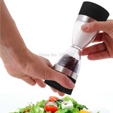 2 in 1 Ceramic Dual Salt and Pepper Mill Well-Designed Salt Grinder and Pepper Mill black