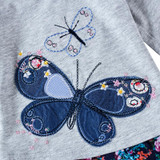 2 colors retail baby girls frock children nova kids butterfly kids dresses girls nova baby clothing autumn kids child dresses