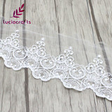 1yard/lot 125mm Embroidery Fabric lace Black White Sweet Lace Trim DIY Craft Materials Clothing Accessories 050025084
