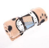 1X Warm Pet Large Paw Print Pet Cat Puppy Fleece Soft Blanket Bed Mat EC061