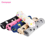 1X Warm Pet Large Paw Print Pet Cat Puppy Fleece Soft Blanket Bed Mat EC061