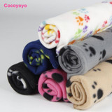 1X Warm Pet Large Paw Print Pet Cat Puppy Fleece Soft Blanket Bed Mat EC061