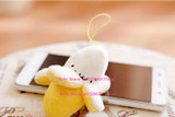1X Super CUTE Mini 6CM Plush Stuffed Banana TOY DOLL - Bouquet Plush Toy , Lover's Gift String Plush Pendant DOLL TOY