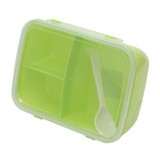 1x Convenient Lunch 3 Compartments With Bento Box Food Container Student New Tableware Dinnerware