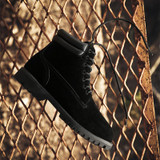 SAMOOL Men's Fashion High Tops Frock Boots Male Shoes Adult Casual Shoes For Men Ankle Boots Men's Solid Leather Martin Boots