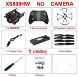Sale Promotion Time ! RC Drone XS809W XS809HW Mini Foldable Selfie Drone with Wifi FPV 0.3MP 2MP Camera Altitude Hold Quadcopter