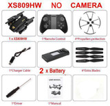 Sale Promotion Time ! RC Drone XS809W XS809HW Mini Foldable Selfie Drone with Wifi FPV 0.3MP 2MP Camera Altitude Hold Quadcopter