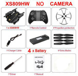 Sale Promotion Time ! RC Drone XS809W XS809HW Mini Foldable Selfie Drone with Wifi FPV 0.3MP 2MP Camera Altitude Hold Quadcopter