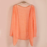 Sale Fashion Women summer Autumn Candy Colors Sun Protection Casual Cardigans Air Conditioning Shirts Thin Coat Blouse