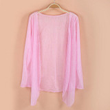 Sale Fashion Women summer Autumn Candy Colors Sun Protection Casual Cardigans Air Conditioning Shirts Thin Coat Blouse