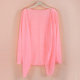 Sale Fashion Women summer Autumn Candy Colors Sun Protection Casual Cardigans Air Conditioning Shirts Thin Coat Blouse