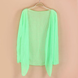 Sale Fashion Women summer Autumn Candy Colors Sun Protection Casual Cardigans Air Conditioning Shirts Thin Coat Blouse
