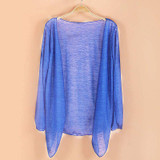 Sale Fashion Women summer Autumn Candy Colors Sun Protection Casual Cardigans Air Conditioning Shirts Thin Coat Blouse