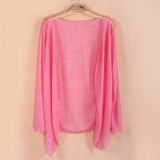 Sale Fashion Women summer Autumn Candy Colors Sun Protection Casual Cardigans Air Conditioning Shirts Thin Coat Blouse