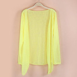 Sale Fashion Women summer Autumn Candy Colors Sun Protection Casual Cardigans Air Conditioning Shirts Thin Coat Blouse
