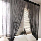 sale 300x300cm solid beige grey coffee purple white for door window screening rod pocket string curtain door divider curtains