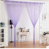 sale 300x300cm solid beige grey coffee purple white for door window screening rod pocket string curtain door divider curtains