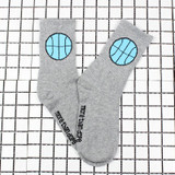 Sale 1 Pair Cotton 9 Patterns Women Men Cotton Socks Funny Dinosaur Baseball Gun Fire Patterned Socks Creative Lovers Sock