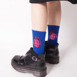 Sale 1 Pair Cotton 9 Patterns Women Men Cotton Socks Funny Dinosaur Baseball Gun Fire Patterned Socks Creative Lovers Sock
