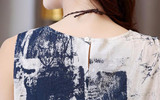 Saiqigui Summer dresses women Sleeveless Casual A-Line Adjust Waist Vintage Dress Female Cotton Linen Dresses vestidos