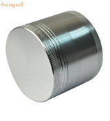 Saingace home New 4-layer Aluminum Herbal Herb Tobacco Grinder Four Stainless Steel Pollen Screen Filter Smoke Grinders