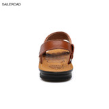 SAILEROAD Mens Leather Sandal Male Sandale Homme Sandalia Masculina Mens Sandals Summer Sandalias Hombre Cuero Beach Shoes 2017