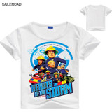 SAILEROAD 2 To 8Years Cartoon Boys Shorts T Shirt New Summer Cotton Children Kids Boys Tops Tees Shirts Baby Clothes