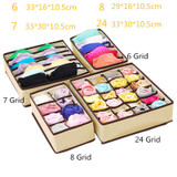 SAFEBET 4pcs Non-Woven Fabric Folding Underwear Storage Box Underwear Necktie Bra Socks Briefs Organizer Box Home Storage Bag SAFEBET 4pcs Non-Woven Fabric Folding Underwear Storage Box Underwear Necktie Bra Socks Briefs Organizer Box Home Storage Bag