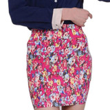Vintag 2017 Office Lady Skirt Summer Women High Waist Elastic OL Short Mini Skirts Floral Sexy Pencil Skirt Female Bodycon Skirt