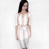 Vintacy Need Wait women dress Bodycon 2017 lace summer dress Hollow out patchwork spring dress sheath slash neck women dresses Vintacy Need Wait women dress Bodycon 2017 lace summer dress Hollow out patchwork spring dress sheath slash neck women dresses