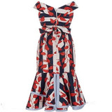 Vintacy 2017 Designer women mermaid maxi dress Bowknot red summer Backless casual dresses vacation spring women party dress