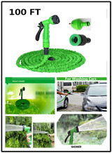 VILEAD Garden Watering Hose Reels 100FT with Water Spray Gun Green Blue Expandable Magic X Hose 30M Garden Hose for Car Washing
