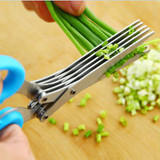 VILEAD 19cm Minced 5 Layers Basil Rosemary Kitchen Scissor Shredded Chopped Scallion Cutter Herb Laver Spices Cook Tool VILEAD 19cm Minced 5 Layers Basil Rosemary Kitchen Scissor Shredded Chopped Scallion Cutter Herb Laver Spices Cook Tool