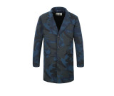 Viishow Long Trench Coat Casual Slim Fit Jacket Mens Camouflage Trench Overcoat  Pea Coats for Men M-XXL F102853