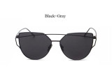 VictoryLip Women Brand Designer Cat Eye Mirror Sunglasses Rose Gold super star Lady Fashion Sun Glasses Female 2017 Newest