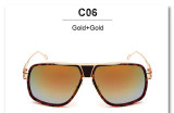 VictoryLip Oversized Men Women Square Sunglasses Brand Designer Mirror Sun Glasses Metal Frame Vintage Cool  High quality male