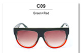 VictoryLip Fashion Celebrity Brand Designer Women Sunglasses Sun Glasses Flat Top Shield Lady Female Superstar Oversize Shades