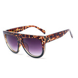 VictoryLip Fashion Celebrity Brand Designer Women Sunglasses Sun Glasses Flat Top Shield Lady Female Superstar Oversize Shades