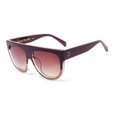 VictoryLip Fashion Celebrity Brand Designer Women Sunglasses Sun Glasses Flat Top Shield Lady Female Superstar Oversize Shades