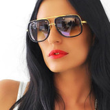 VictoryLip Men Women Luxury Sunglasses Brand Designer Celebrity Sun Glasses Male Driving Super star Female Shades Mirror Square