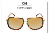 VictoryLip Hot Square Sunglasses Men Women Couple Luxury Brand Design Lady Shades Celebrity Brad Pitt Sun Glasses Superstar Male