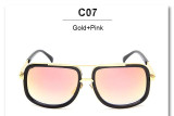 VictoryLip Hot Square Sunglasses Men Women Couple Luxury Brand Design Lady Shades Celebrity Brad Pitt Sun Glasses Superstar Male