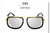 VictoryLip Hot Square Sunglasses Men Women Couple Luxury Brand Design Lady Shades Celebrity Brad Pitt Sun Glasses Superstar Male
