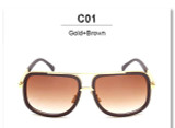 VictoryLip Hot Square Sunglasses Men Women Couple Luxury Brand Design Lady Shades Celebrity Brad Pitt Sun Glasses Superstar Male