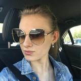 VictoryLip 2016 New Cat eye Brand Designer Sunglasses Women FeMale Fashion  Metal Frame Lady UV400 Mirror Gothic Sun Glasses