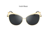 VictoryLip 2017 Fashion Cat Eye Rose Gold Mirror Sunglasses Women Brand Designer Metal Frame Lady Sun Glasses  Cateye Female