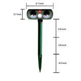 VICTMAX Outdoor Solar Ultrasonic Animals Repeller Mosquito Killer Garden Cat Dog Fox Deer Mice Fox Repellent Garden Pest Control
