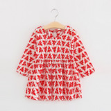 2-6y Autumn Girls Dress Long Sleeve Black Plaid Children Dress Cotton Dress Clothes for Girls Fashion Kids Clothing